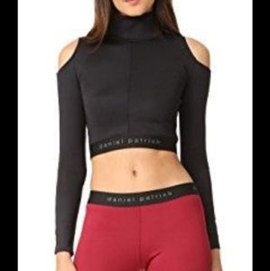 DANIEL PATRICK Black Cutout Crop Top